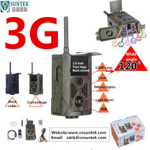 Câmera selvagem do comando 3G de 12MP FHD MMS GPRS SMS nenhum flash WCDMA HC500G para o animal de seguimento